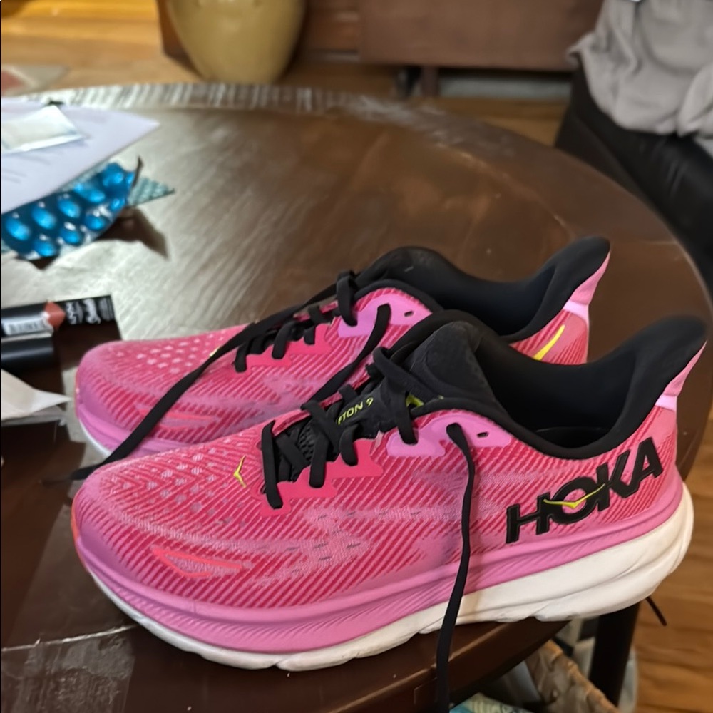 Pink hoka sneakers